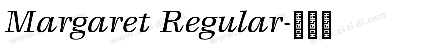 Margaret Regular字体转换